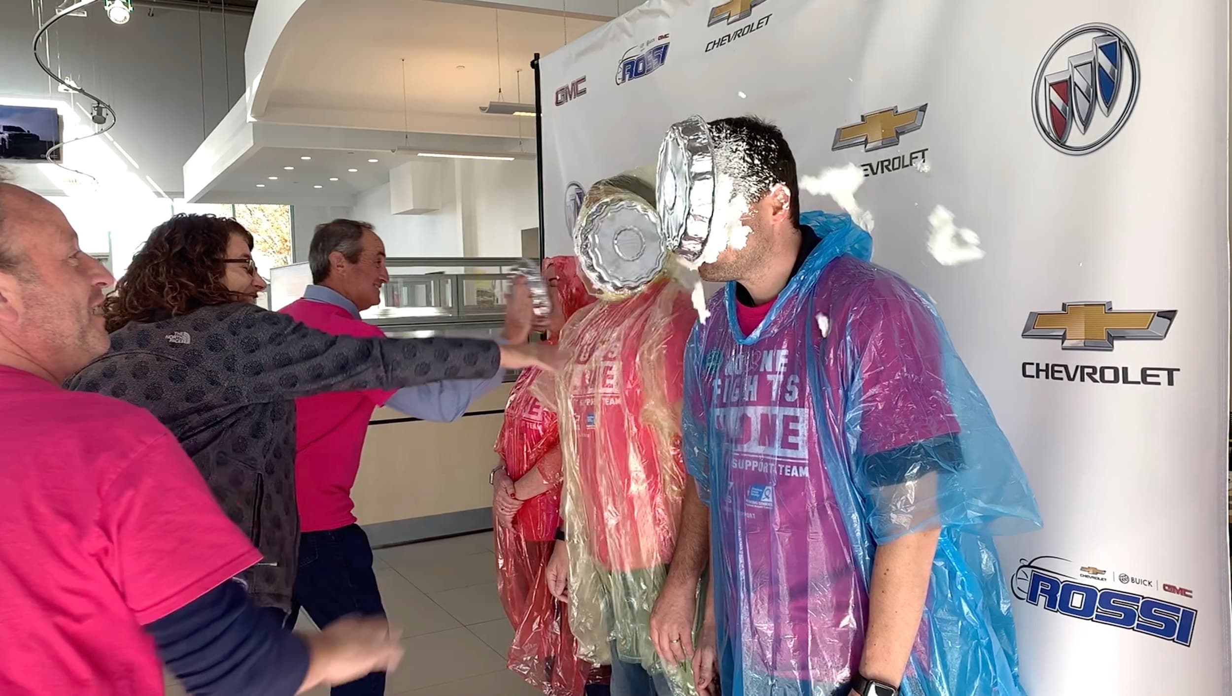 Rossi Pie Day participants raising awareness and funds in support of the fight against breast cancer