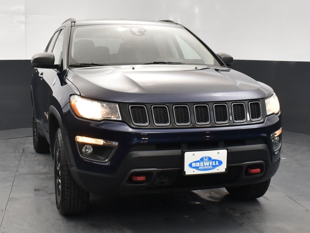 Used 2021 Jeep Compass Trailhawk with VIN 3C4NJDDB2MT590345 for sale in Roswell, NM