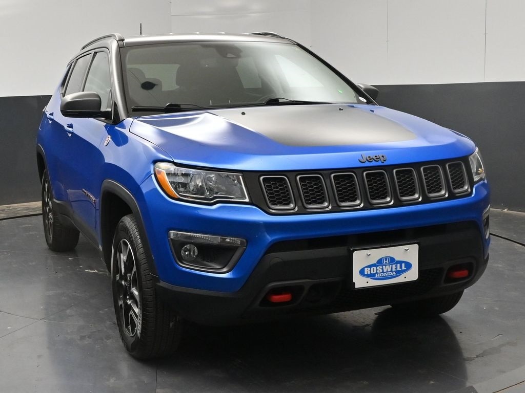 Used 2021 Jeep Compass Trailhawk with VIN 3C4NJDDB8MT569497 for sale in Roswell, NM
