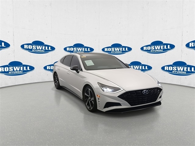 Used 2022 Hyundai Sonata SEL Plus with VIN 5NPEJ4J21NH136870 for sale in Roswell, NM