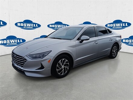 2023 Hyundai Sonata Hybrid Blue Sedan