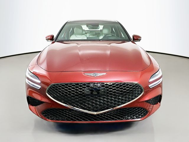 Certified 2025 GENESIS G70 Sport Advanced with VIN KMTG54SEXSU145060 for sale in Round Rock, TX