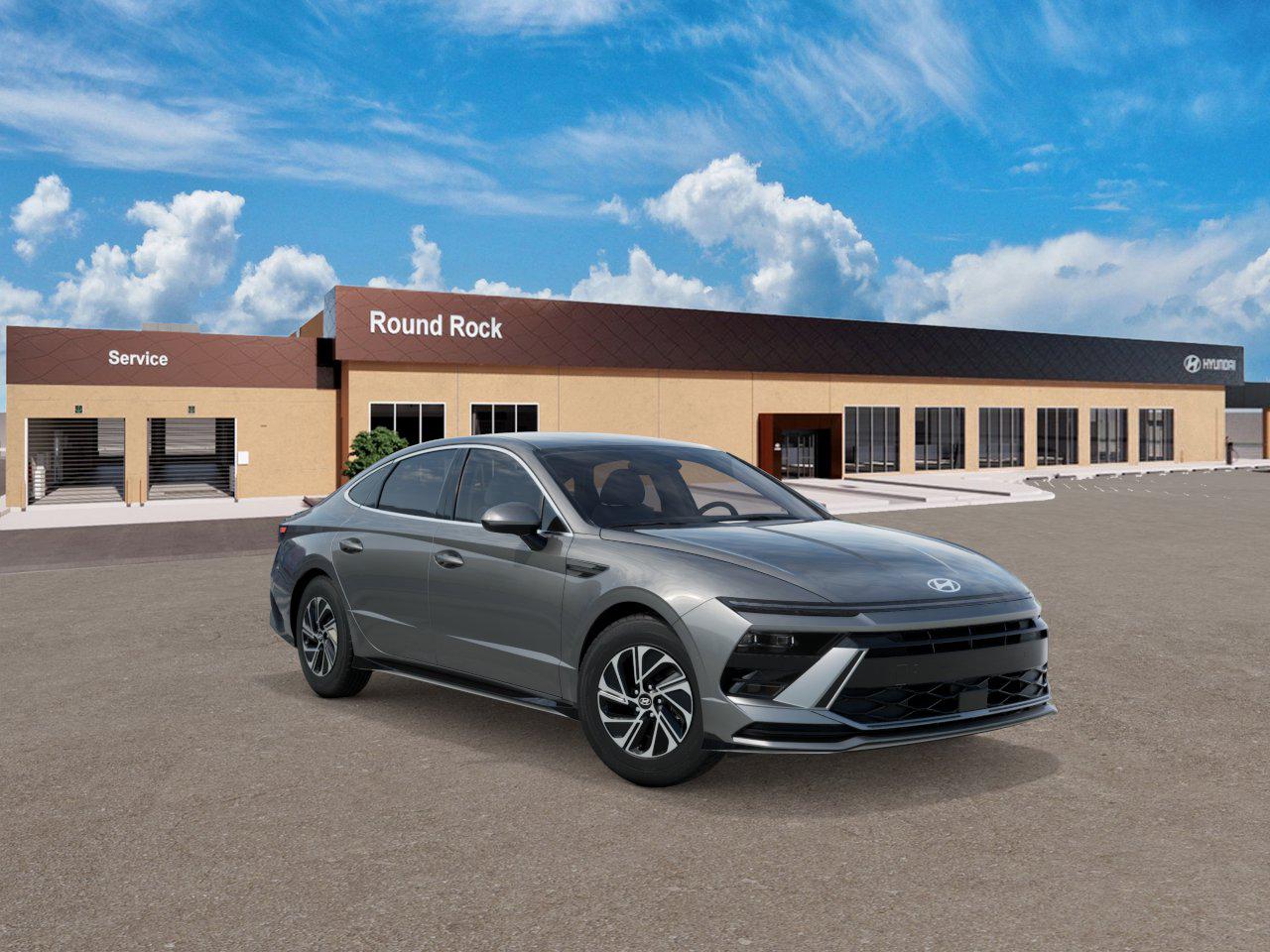 New 2027 Hyundai Sonata Hybrid Blue Sedan