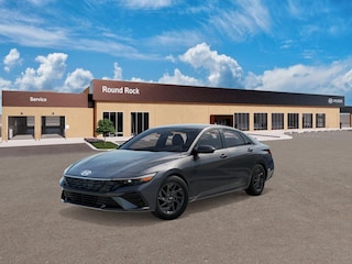 2026 Hyundai Elantra Hybrid Blue Sedan