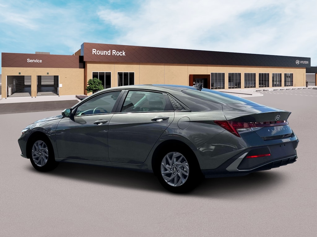 New 2026 Hyundai Elantra Hybrid Blue Sedan