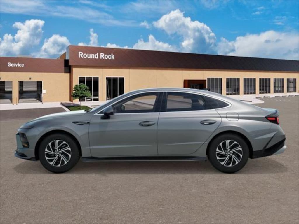 New 2026 Hyundai Sonata Hybrid Blue Sedan