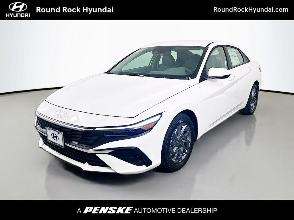 New 2026 Hyundai Elantra Hybrid Blue Sedan