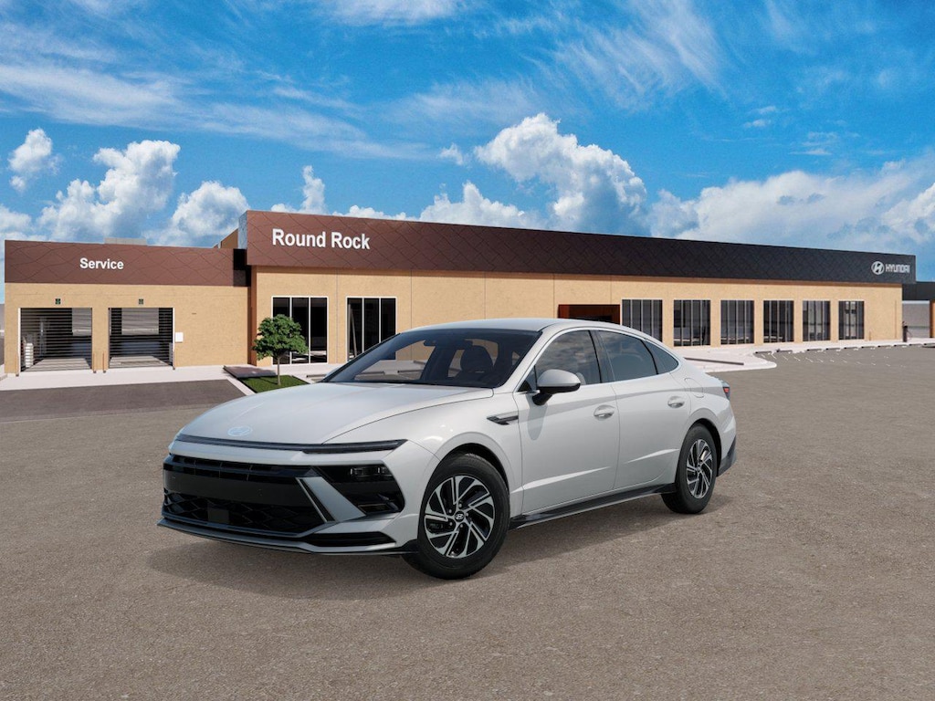 New 2026 Hyundai Sonata Hybrid Blue Sedan