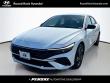 Used 2025 Hyundai Elantra Hybrid Blue Sedan