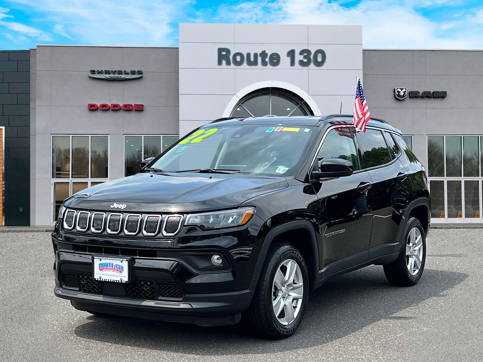 Used 2022 Jeep Compass Latitude with VIN 3C4NJDBB0NT175299 for sale in Robbinsville, NJ