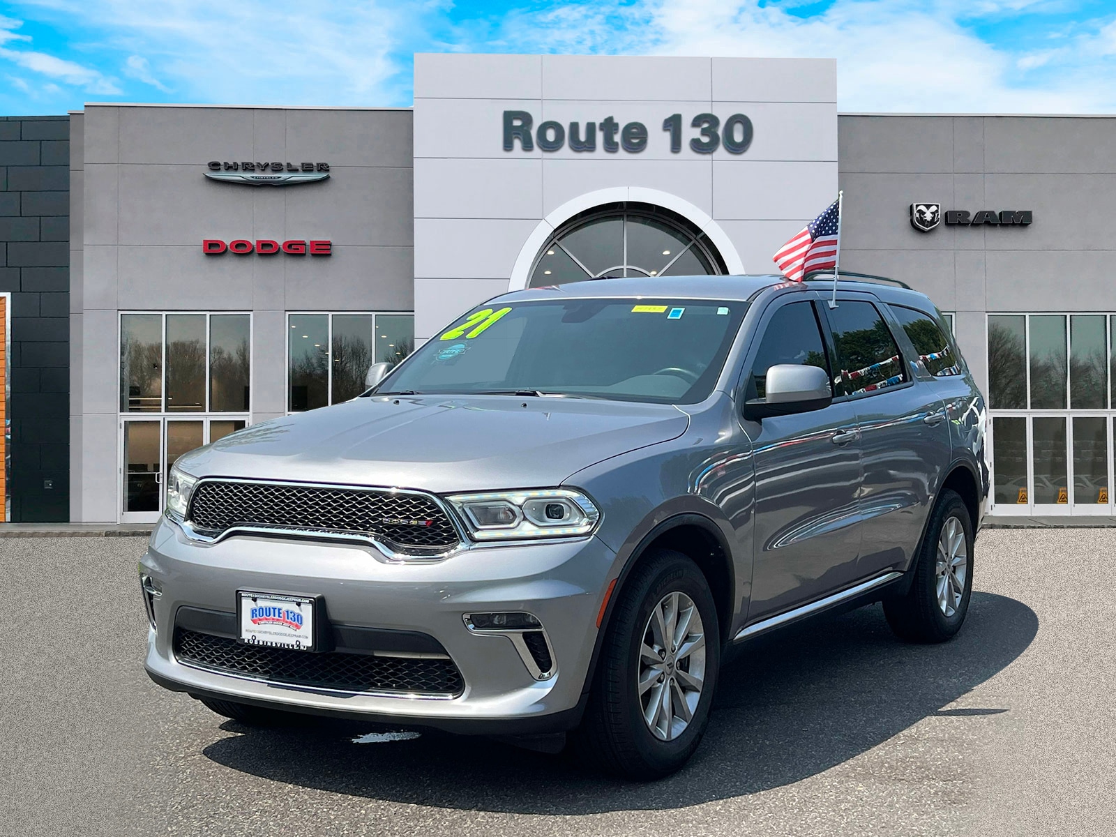 Used 2021 Dodge Durango SXT Plus with VIN 1C4RDJAG3MC793392 for sale in Robbinsville, NJ