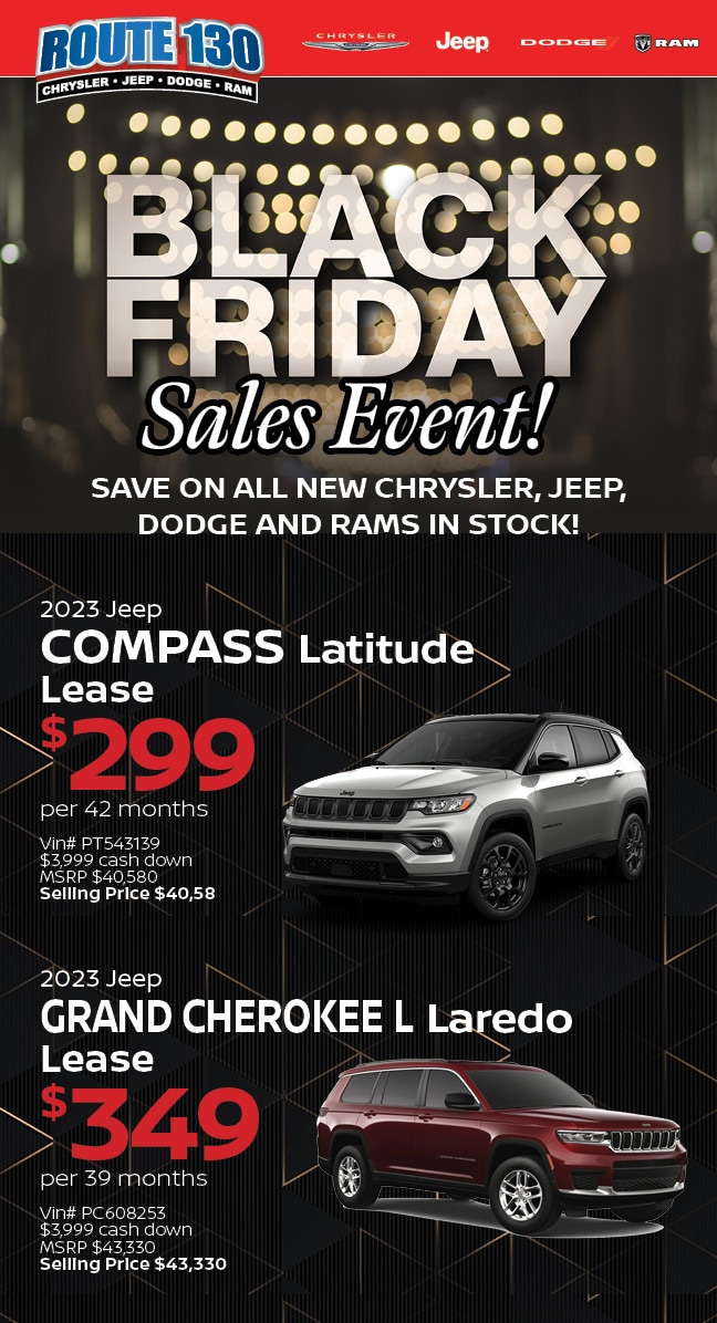 New Vehicle Specials Route 130 Chrysler Dodge Jeep Ram