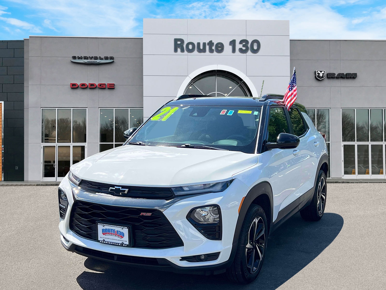Used 2021 Chevrolet Trailblazer RS with VIN KL79MUSL1MB083262 for sale in Trenton, NJ