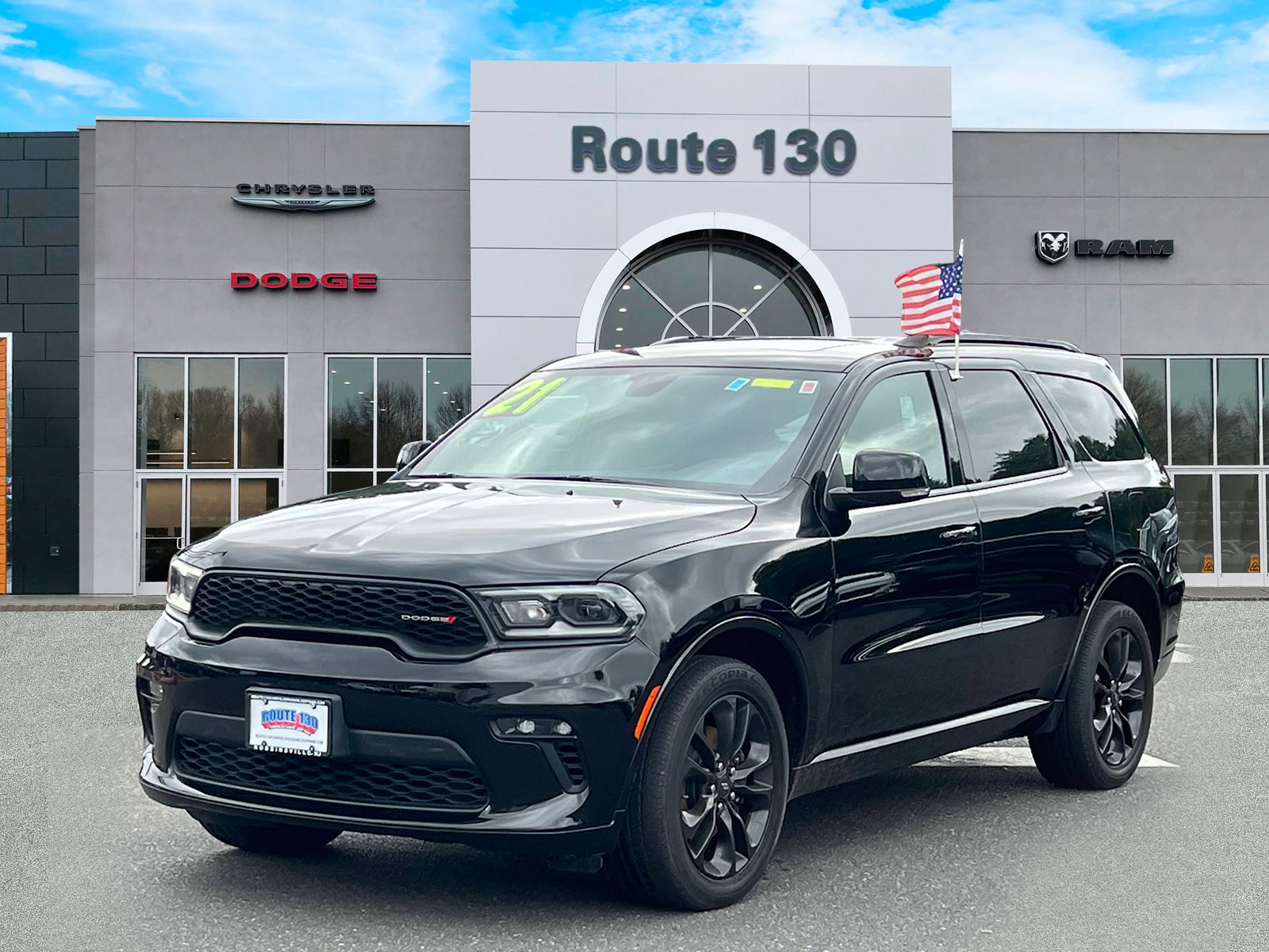 Used 2021 Dodge Durango GT Plus with VIN 1C4RDJDG3MC555909 for sale in Robbinsville, NJ