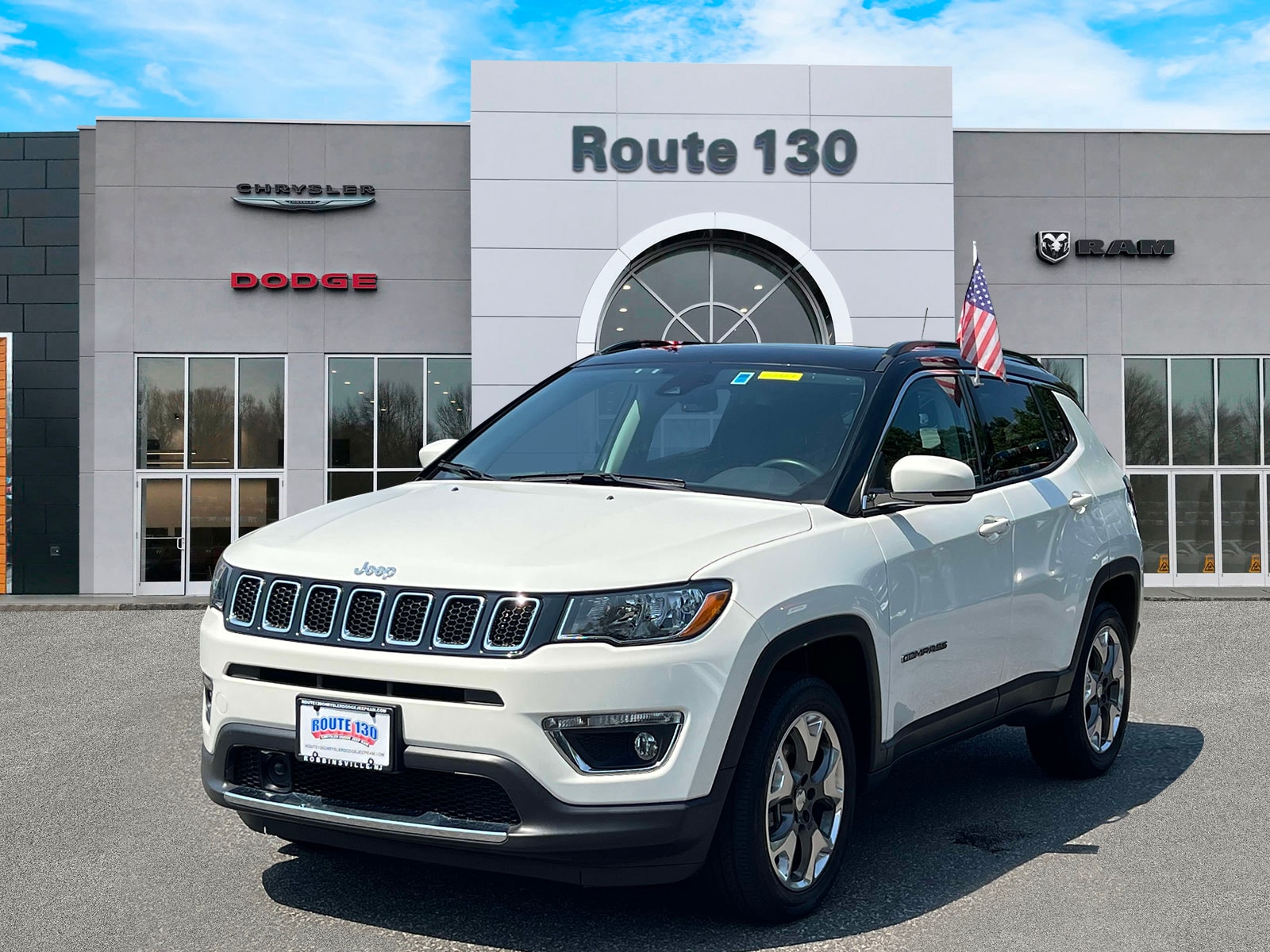 Used 2021 Jeep Compass Limited with VIN 3C4NJDCB2MT540904 for sale in Robbinsville, NJ