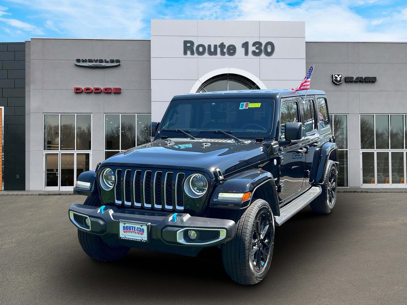 Used 2023 Jeep Wrangler 4xe Sahara 4XE with VIN 1C4JJXP65PW605014 for sale in Trenton, NJ