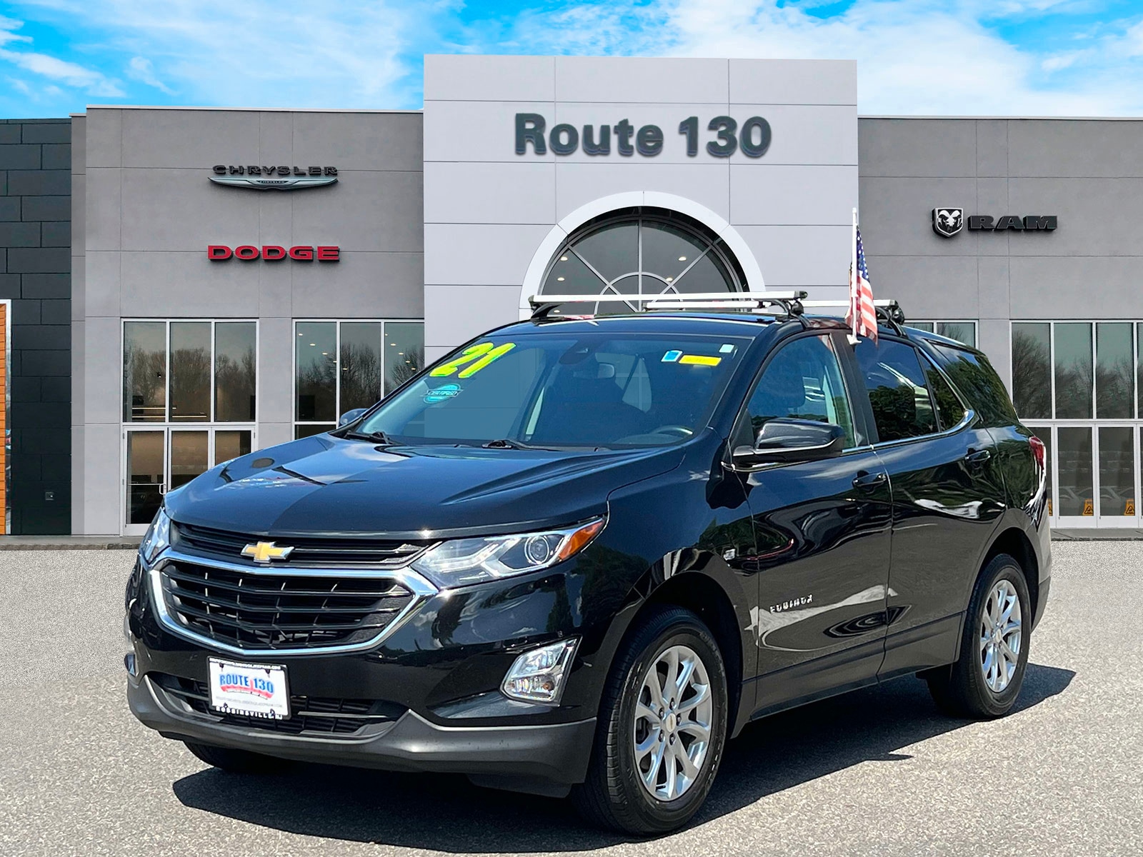 Used 2021 Chevrolet Equinox LT with VIN 2GNAXUEV1M6149128 for sale in Robbinsville, NJ