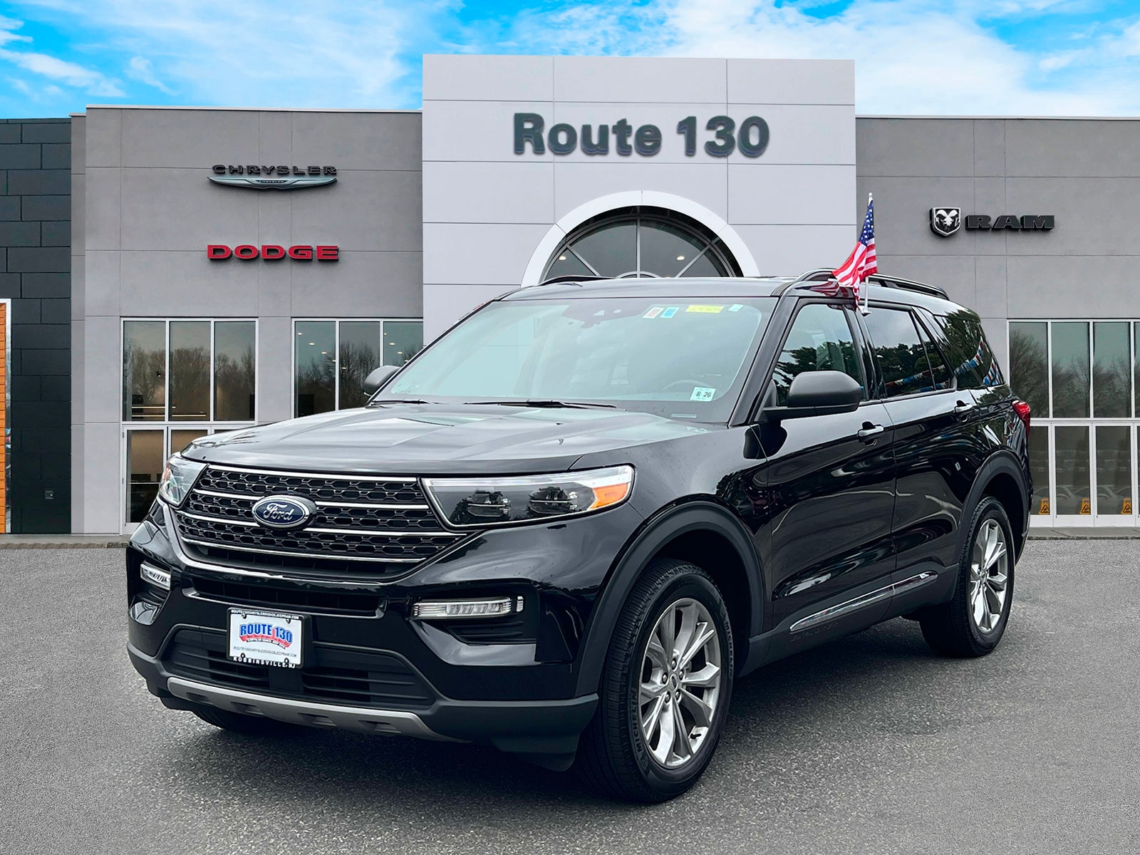 Used 2021 Ford Explorer XLT with VIN 1FMSK8DH5MGC45550 for sale in Robbinsville, NJ