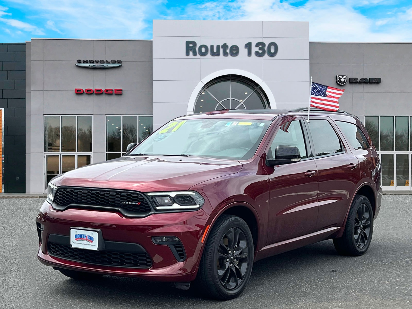 Used 2021 Dodge Durango GT Plus with VIN 1C4RDJDG5MC697159 for sale in Robbinsville, NJ