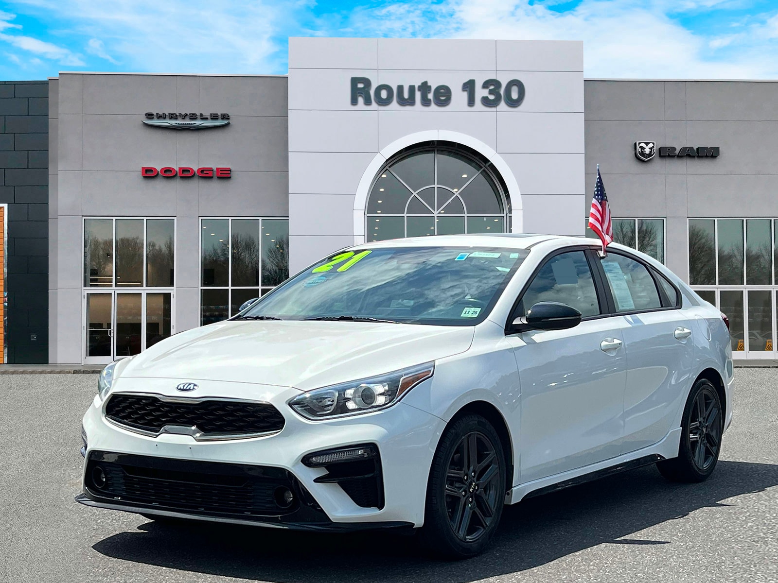 Used 2021 Kia Forte GT-Line with VIN 3KPF34AD3ME288450 for sale in Robbinsville, NJ