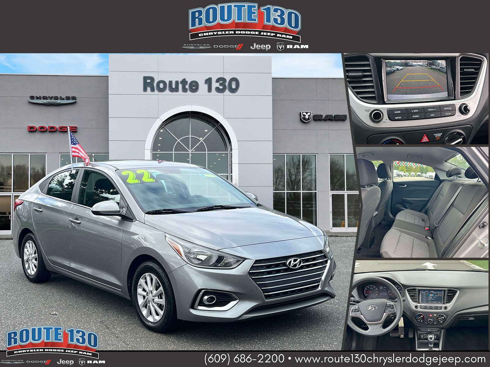 Used 2022 Hyundai Accent SEL with VIN 3KPC24A60NE158855 for sale in Trenton, NJ