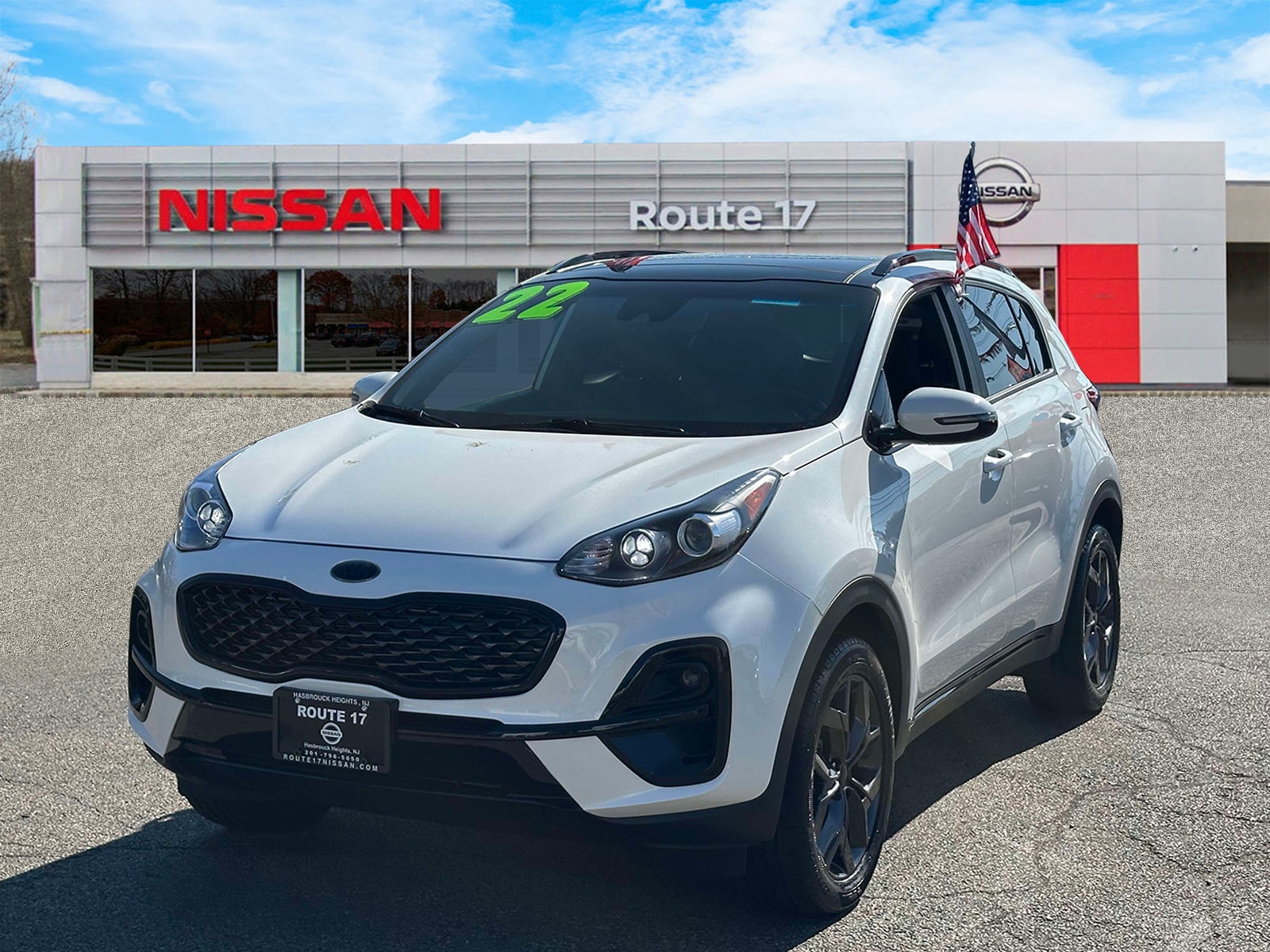 Used 2022 Kia Sportage Nightfall with VIN KNDP6CAC2N7975265 for sale in Hasbrouck Heights, NJ