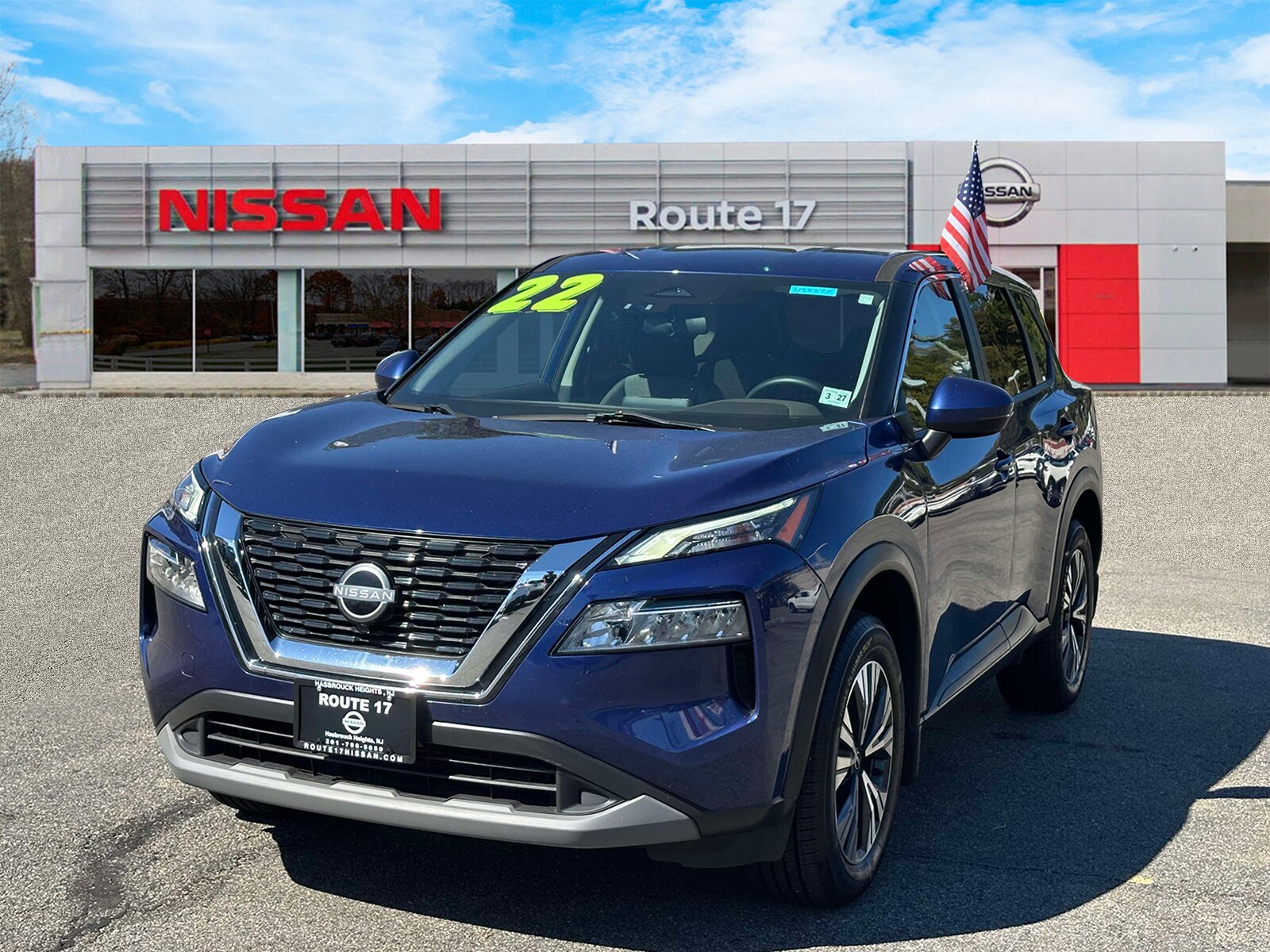 Used 2022 Nissan Rogue SV with VIN 5N1BT3BB5NC677823 for sale in Hasbrouck Heights, NJ