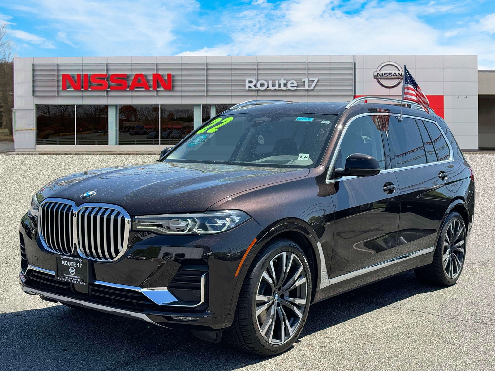 Used 2022 BMW X7 40i with VIN 5UXCW2C08N9M36566 for sale in Hasbrouck Heights, NJ