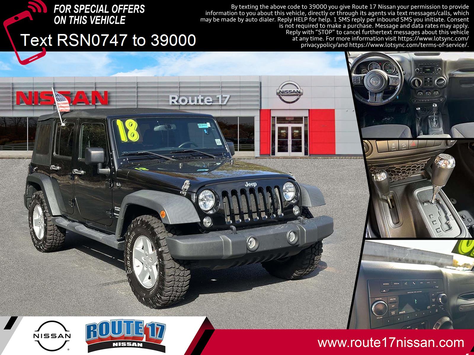 2018 Jeep Wrangler JK Unlimited Sport S's photo