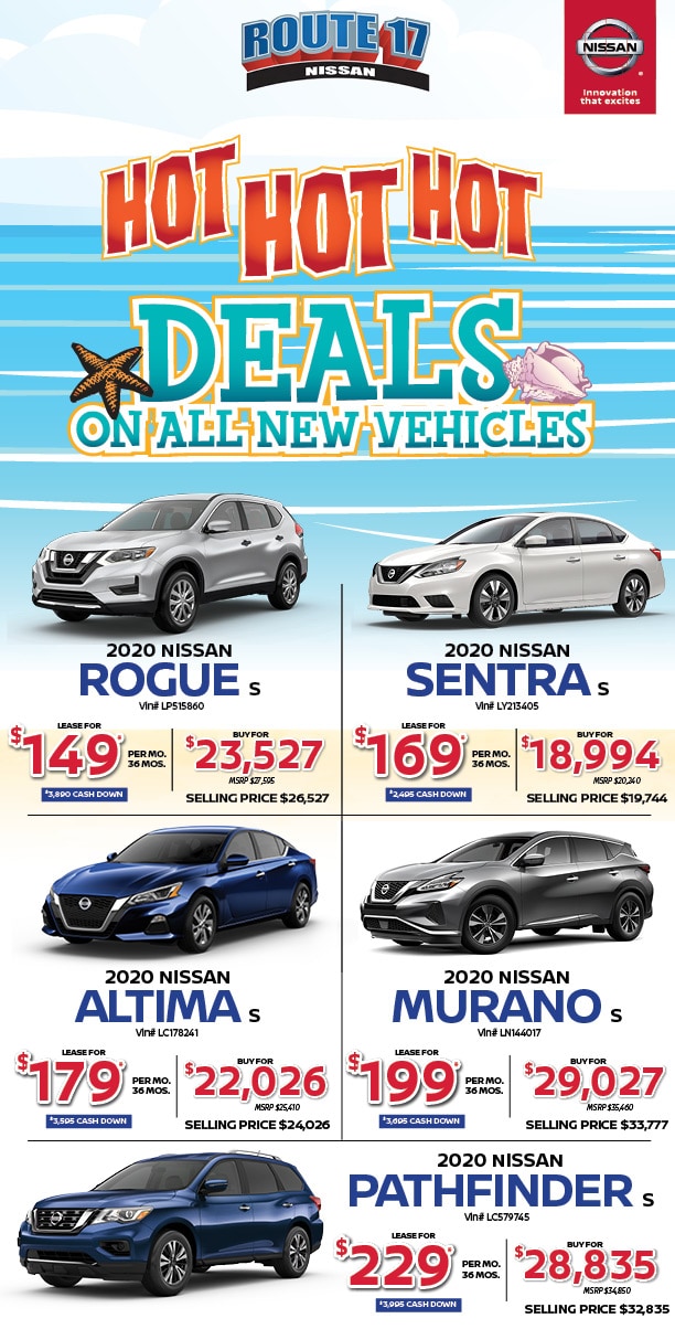 New Vehicle Specials Route 17 Nissan, Hasbrouck Heights, NJ