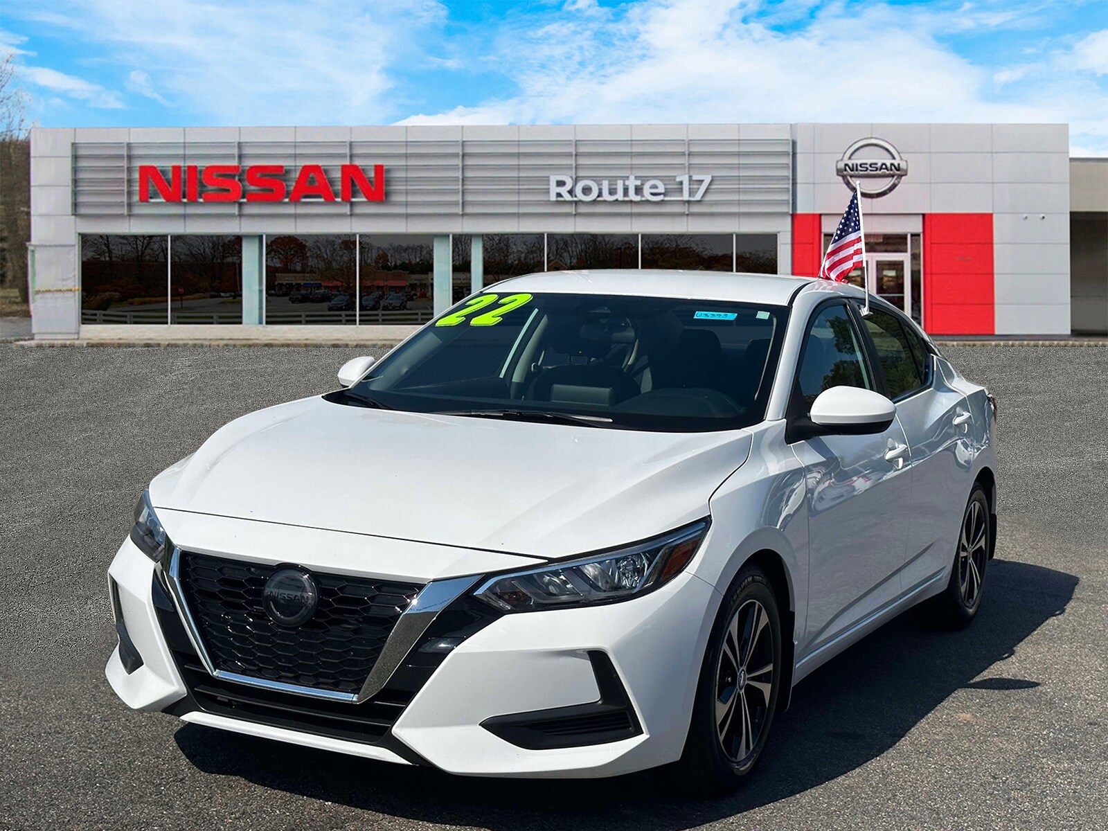 Used 2022 Nissan Sentra SV with VIN 3N1AB8CV6NY287798 for sale in Hasbrouck Heights, NJ