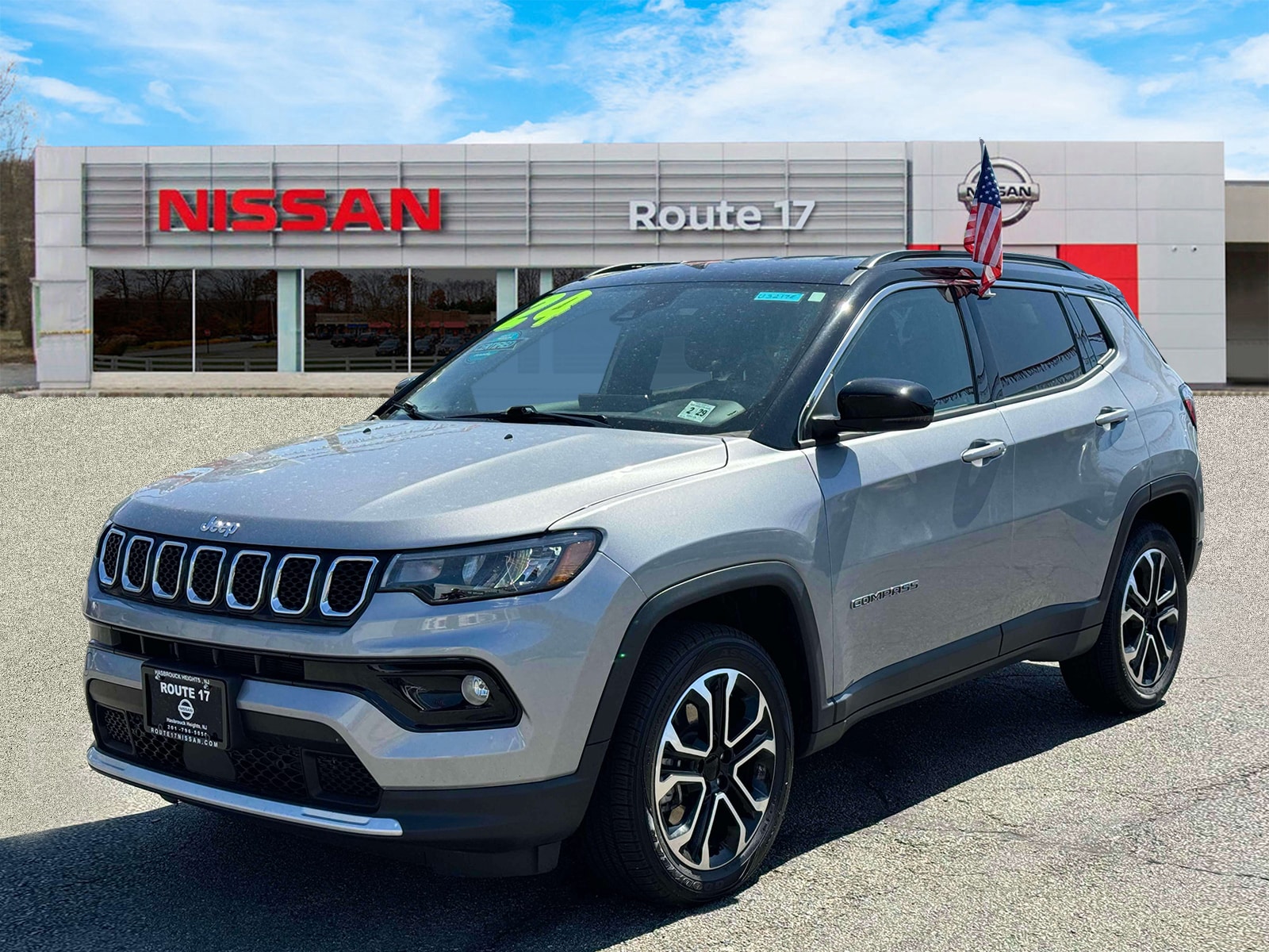 Used 2024 Jeep Compass Limited with VIN 3C4NJDCN1RT610619 for sale in Hasbrouck Heights, NJ