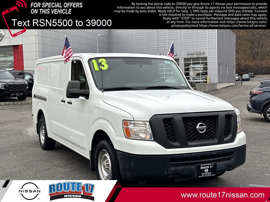 Used 2013 Nissan NV Cargo NV1500 S V6 Van Cargo Van