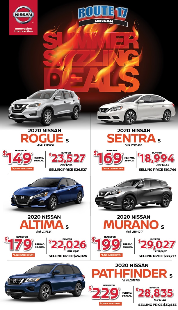 New Vehicle Specials Route 17 Nissan, Hasbrouck Heights, NJ