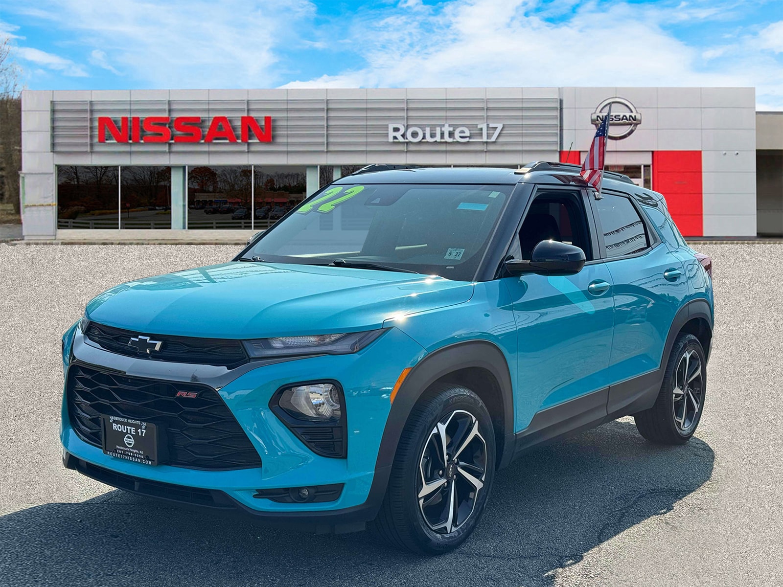 Used 2022 Chevrolet Trailblazer RS with VIN KL79MTSL4NB117660 for sale in Hasbrouck Heights, NJ