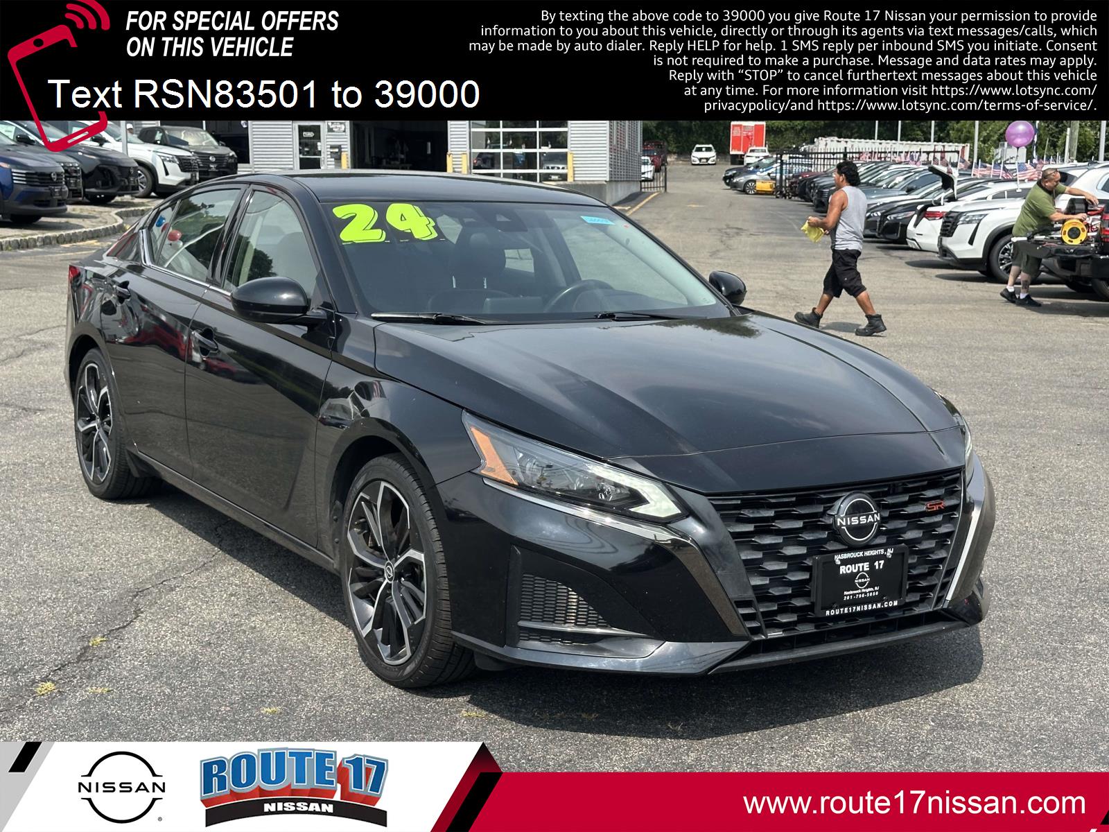 Used 2024 Nissan Altima SR with VIN 1N4BL4CV7RN388350 for sale in Hasbrouck Heights, NJ