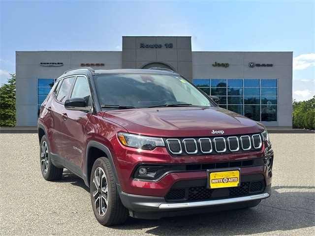 Used 2022 Jeep Compass Limited with VIN 3C4NJDCBXNT158623 for sale in East Brunswick, NJ