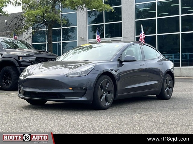 Used 2023 Tesla Model 3 Base with VIN 5YJ3E1EA5PF659015 for sale in East Brunswick, NJ