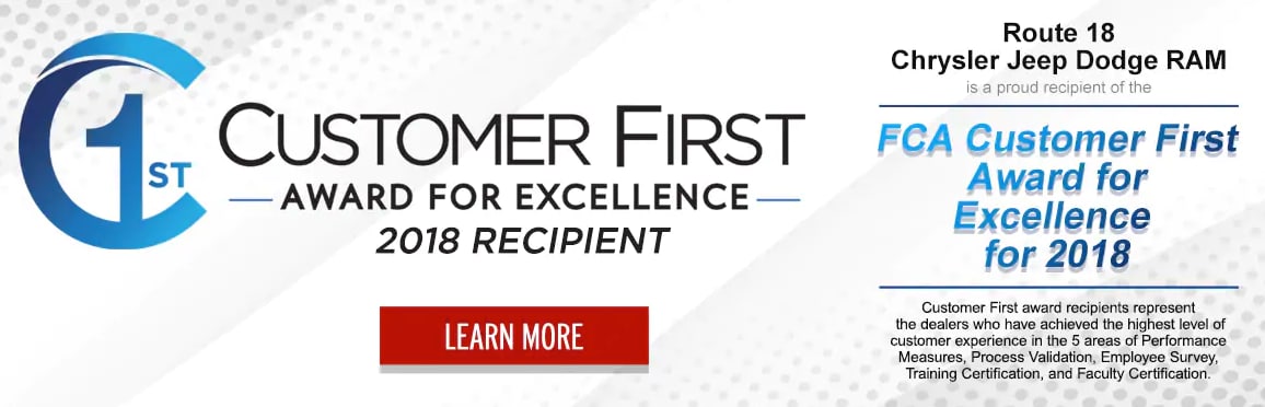 2018 Customer First Award For Excellence