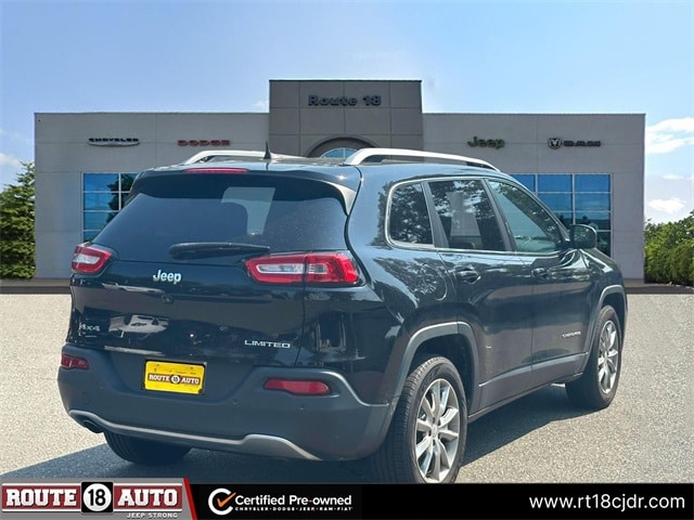 Certified 2018 Jeep Cherokee Limited with VIN 1C4PJMDB8JD532444 for sale in East Brunswick, NJ