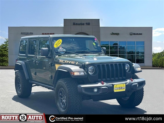 Certified 2022 Jeep Wrangler Unlimited Rubicon with VIN 1C4JJXFG0NW101316 for sale in East Brunswick, NJ