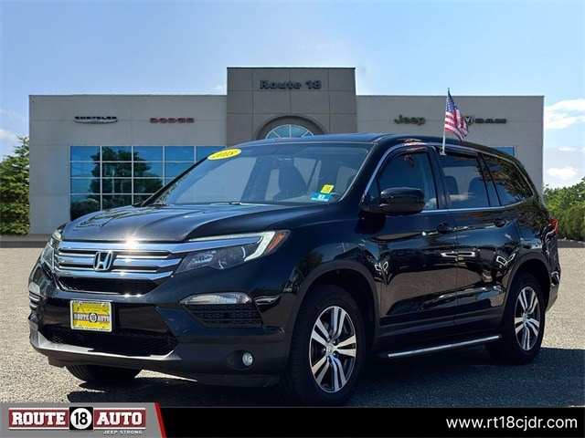 Used 2018 Honda Pilot EX-L with VIN 5FNYF6H59JB002630 for sale in East Brunswick, NJ
