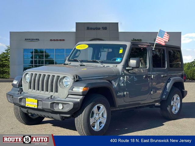 Used 2020 Jeep Wrangler Unlimited Sport S with VIN 1C4HJXDN5LW160181 for sale in East Brunswick, NJ