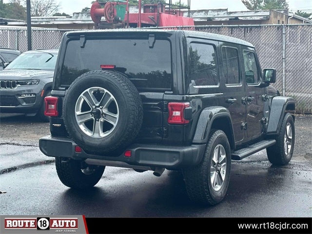 Certified 2021 Jeep Wrangler Unlimited Sahara with VIN 1C4HJXEN5MW759341 for sale in East Brunswick, NJ