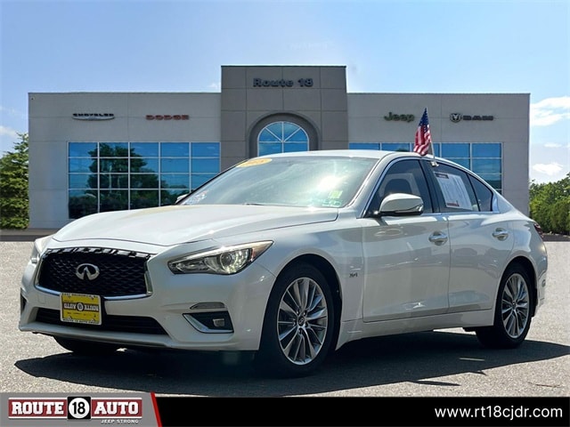 Used 2018 INFINITI Q50 LUXE with VIN JN1EV7AR4JM438708 for sale in East Brunswick, NJ