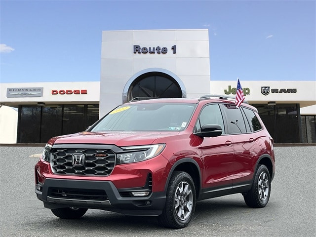 Used 2022 Honda Passport TrailSport with VIN 5FNYF8H61NB012739 for sale in Lawrence, NJ