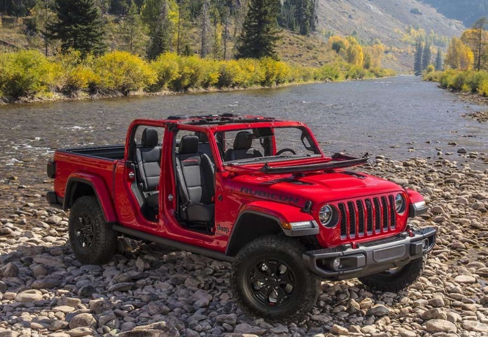 Red 2020 Jeep Gladiator