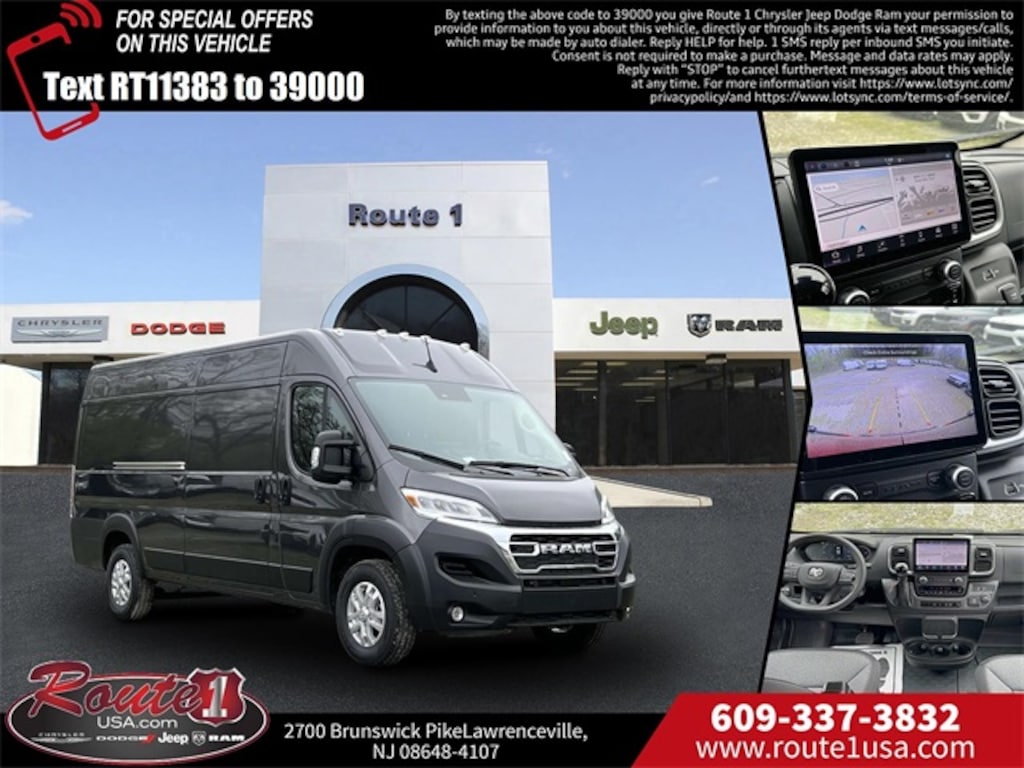 New 2024 Ram ProMaster PROMASTER 3500 SLT+ CARGO VAN HIGH ROOF 159' WB EX Cargo Van