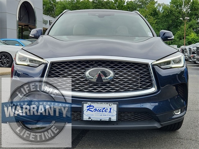 Used 2021 INFINITI QX50 Luxe with VIN 3PCAJ5BB4MF114748 for sale in Lawrence, NJ