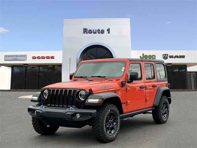 Used 2023 Jeep Wrangler 4xe Willys 4XE with VIN 1C4JJXN67PW684771 for sale in Lawrence, NJ
